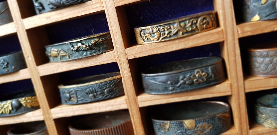 Antique COLLECTION OF 75 JAPANESE FUCHI