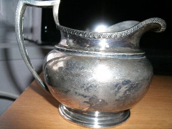 Antique Silver plated cream/milk jug
