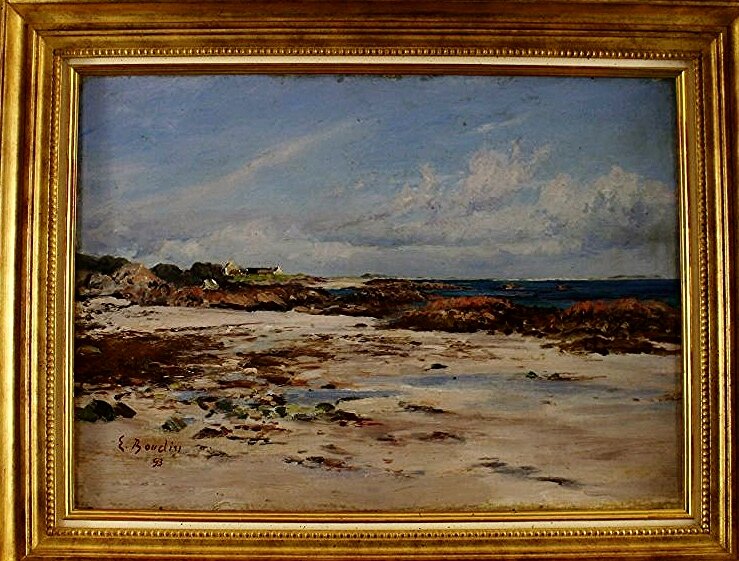 Eugène Louis Boudin (French, 12 July 1824 – 8 August 1898), Beach landscape, 1893