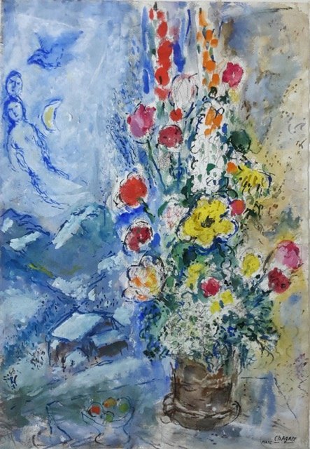 Marc Chagall (1887-1985) Fleurs de Gstaad, 1971