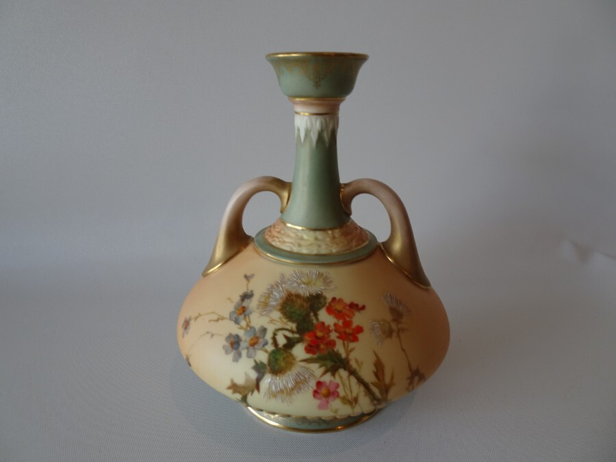 Royal Worcester Twin Handle Vase
