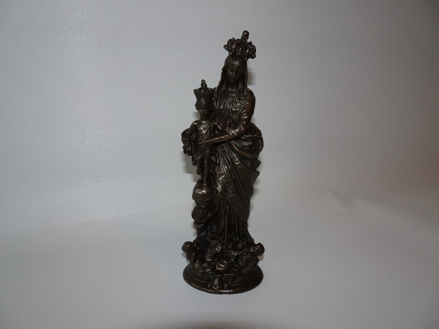 Bronze Figure of Madonna and Child