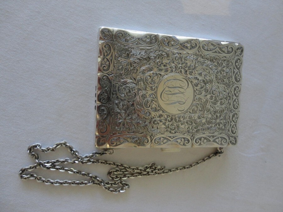 Sterling Silver Ladies Purse Card Case 