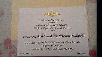 Buckingham Palace Invite