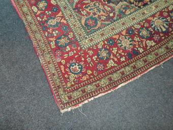 Antique Beautiful Antique Early 1900's Persian Isfahan Rug