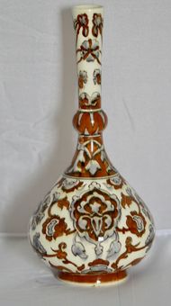Antique Stunning Art Nouveau 1892 Rozenburg Den Haag - Knobby Vase