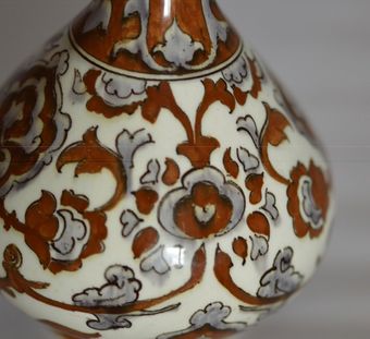 Antique Stunning Art Nouveau 1892 Rozenburg Den Haag - Knobby Vase