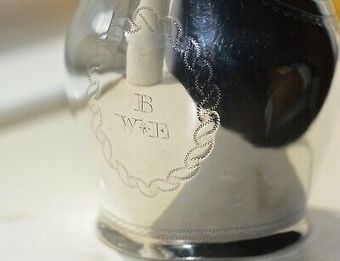 Antique 1804 GEORGE 111 STERLING SILVER CREAM JUG BY LONDON'S WILLIAM BENNETT