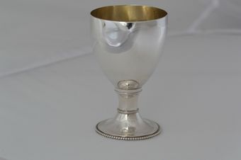 Antique 1781 - Georgian - Sterling Silver Goblet by London's Walter Tweedie