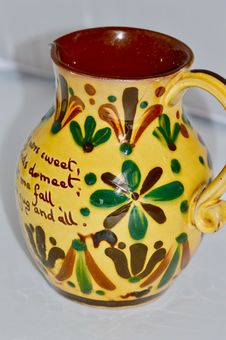 Antique 19th Century Aller Vale 'Kerswell Daisy' Pattern Jug