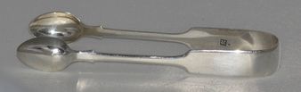 Victorian Sterling Silver Sugar Tongs by James & Josiah Williams 1860