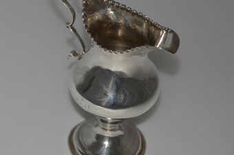 Antique Hester Bateman High Quality Georgian Silver Creamer / Milk Jug  - 1783