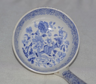 Antique Minton 1820-1830's Florentine pattern soup ladle