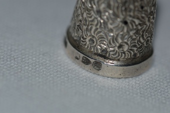 Antique Victorian Silver Thimble, by Henry Griffith & Sons, Chester 1887