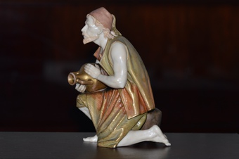 Antique A Rare 19th Century Royal Worcester Blush Ivory Figure