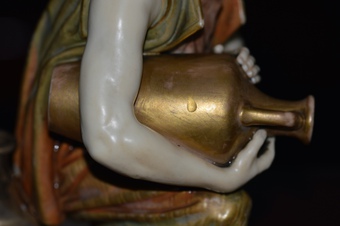 Antique A Rare 19th Century Royal Worcester Blush Ivory Figure