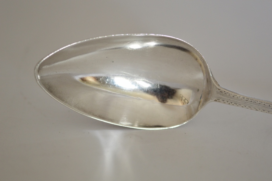 Antique Solid Silver Georgian Tablespoon 1796 Thomas Streetin.