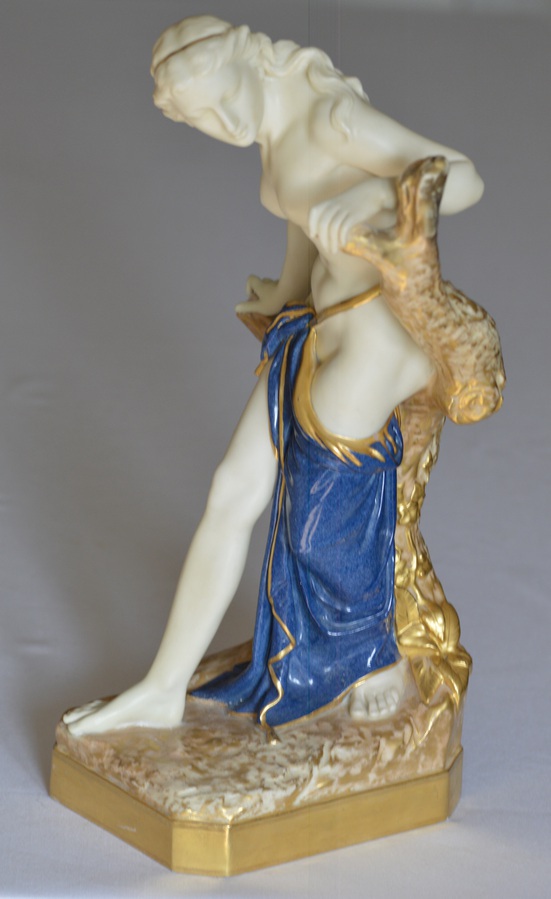 1919 Royal Worcester 'Bather Surprised' Figure Modelled by Sir Thomas Brock