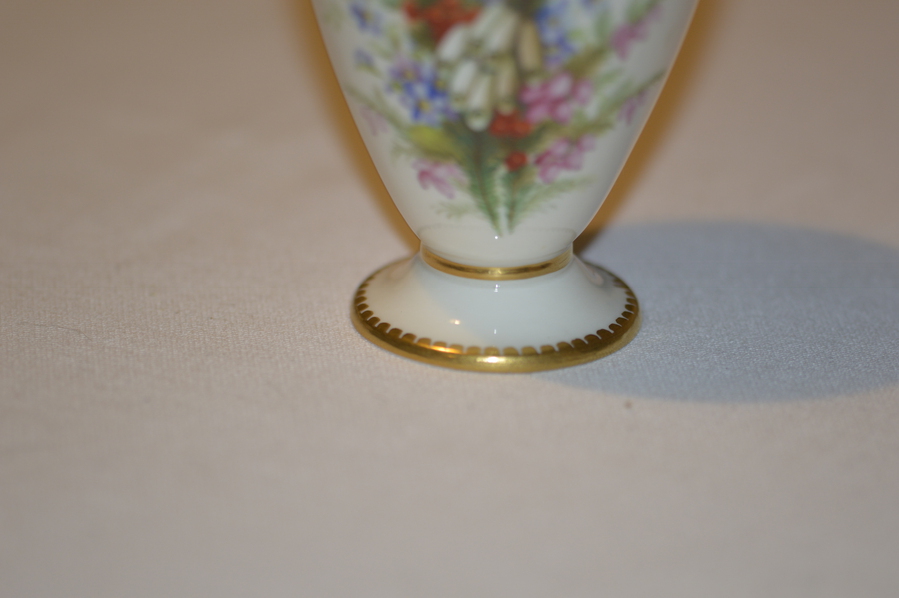 Antique 1885 Royal Worcester Porcelain Vase