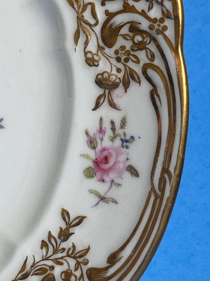 Antique Nantgarw Porcelain Plate. Circa 1818-1820