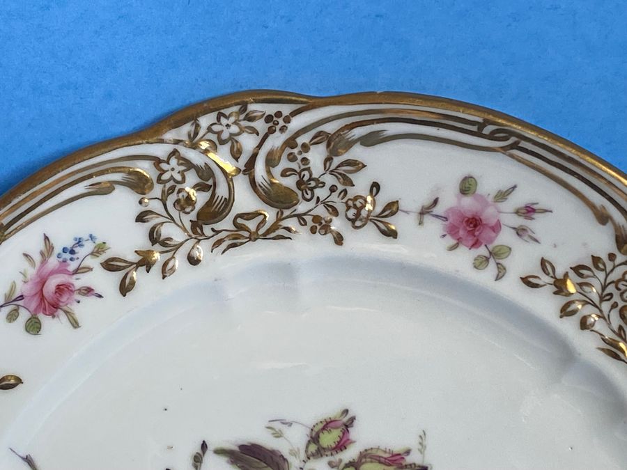 Antique Nantgarw Porcelain Plate. Circa 1818-1820