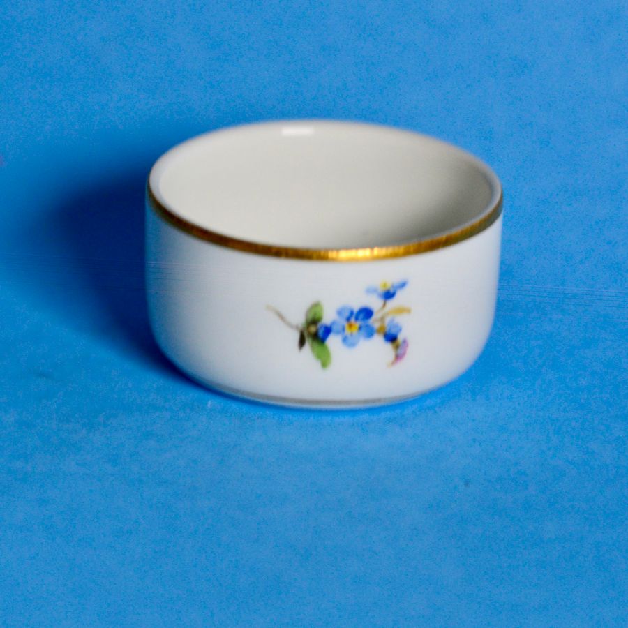 Antique 19th Century Meissen Circular Salt Cellar