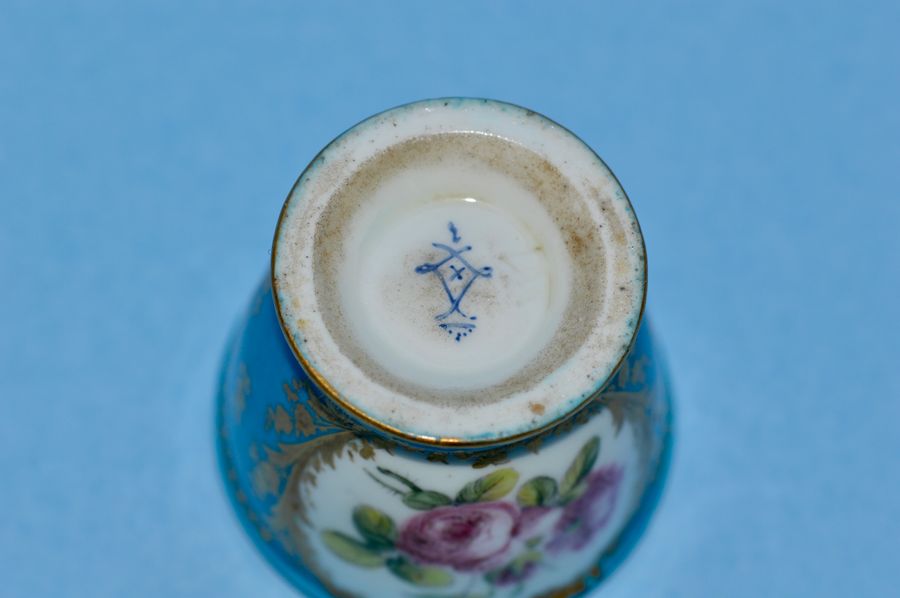 Antique A rare Sevres 18th Century porcelain egg cup.