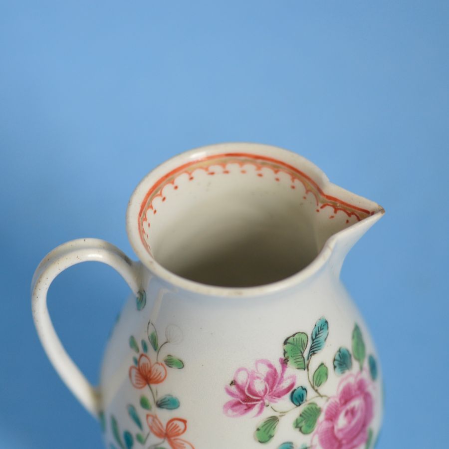 Antique 18th Century Worcester Porcelain Sparrow Beak Jug