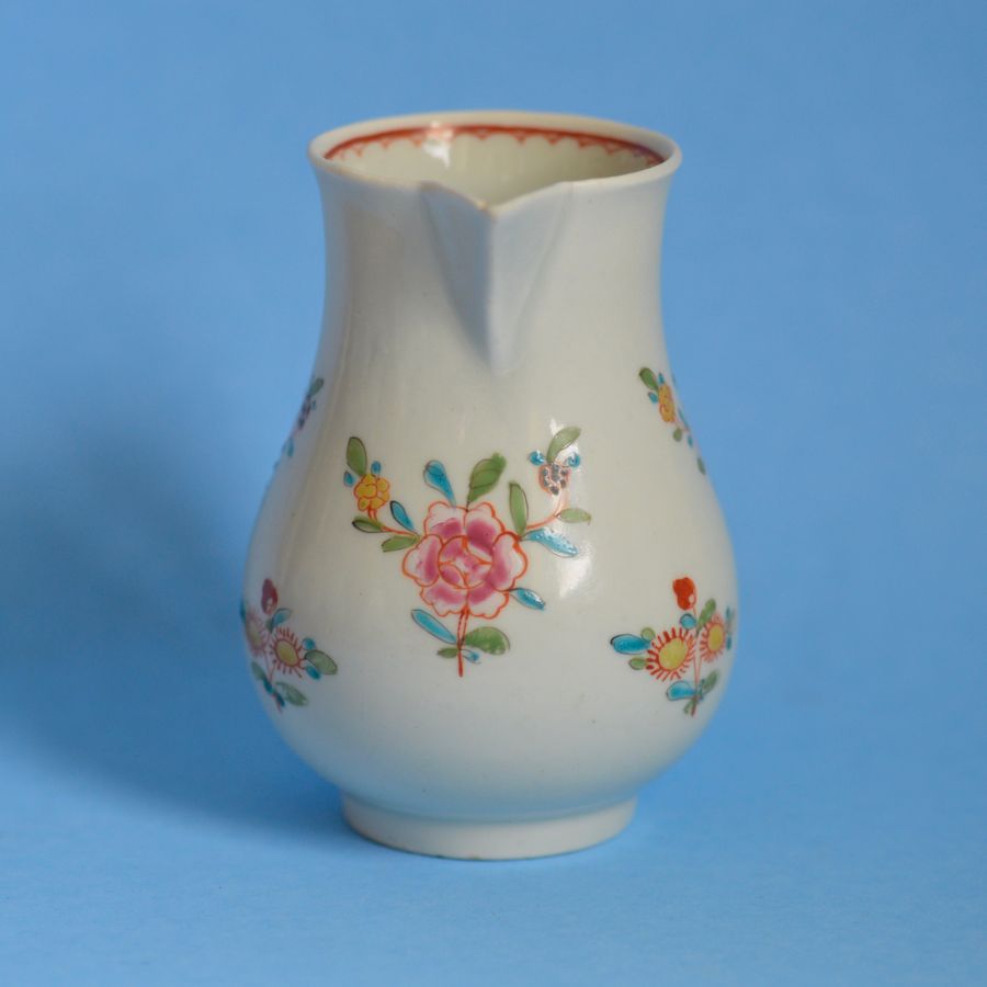 Antique 8th Century Worcester Porcelain Sparrow Beak Jug