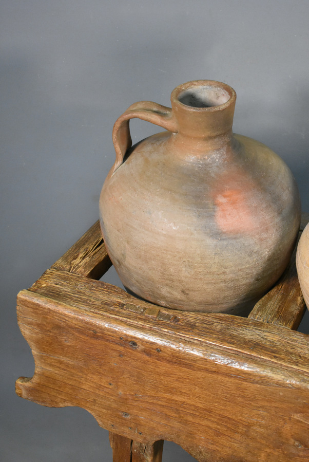 Antique Antique Spanish Tinaja Pots and Stand