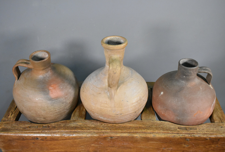 Antique Antique Spanish Tinaja Pots and Stand