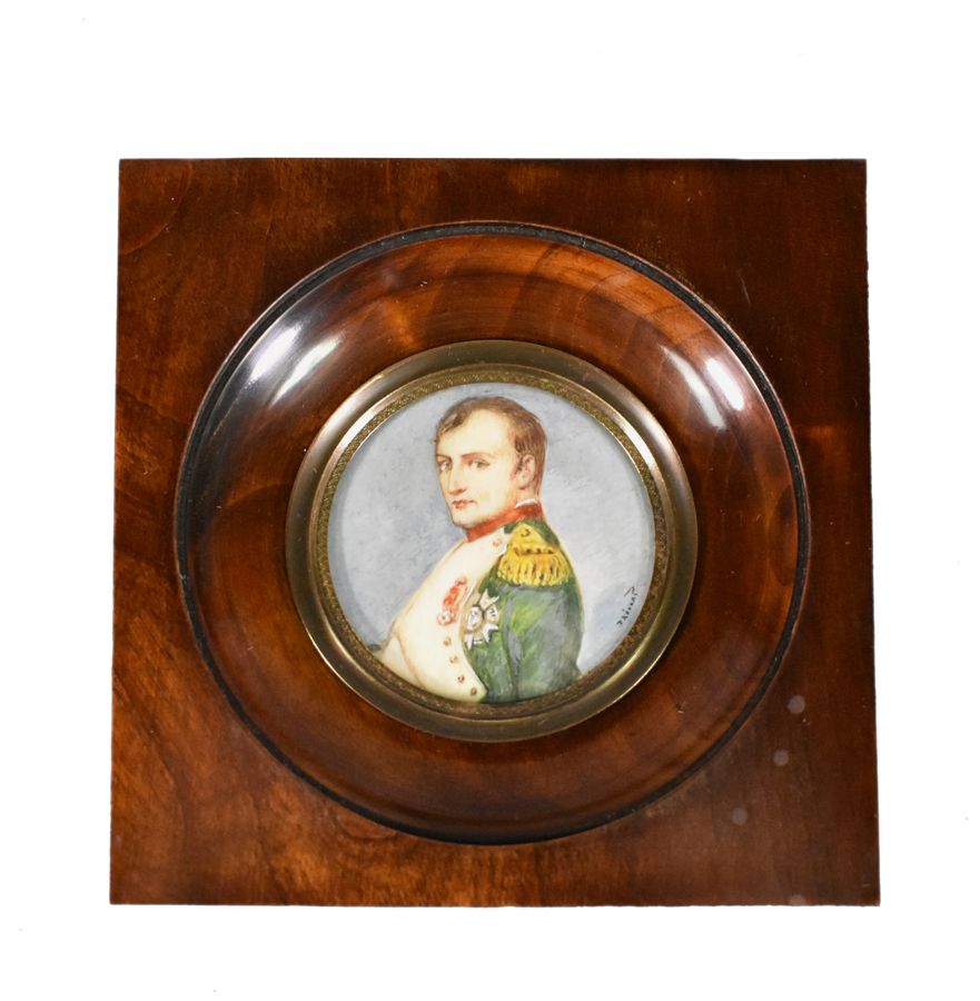 Miniature Portrait Painting of Napoleon signed by Prévost