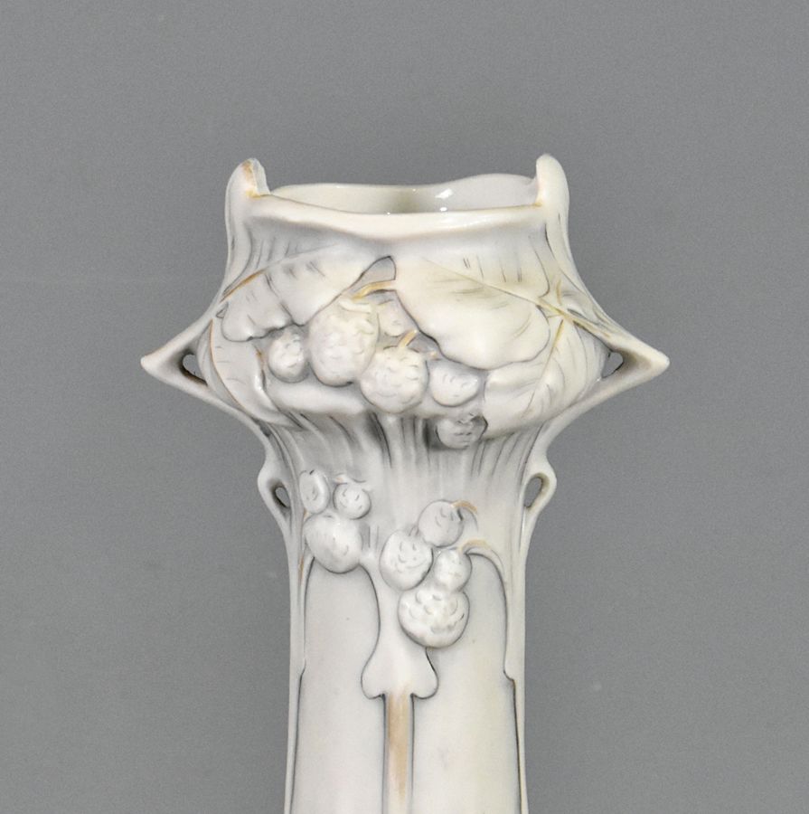 Antique Pair of Art Nouveau Vases Royal Dux Bohemia