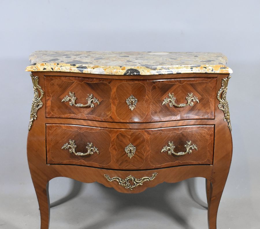 Antique French Bombe Commode Louis XV Style