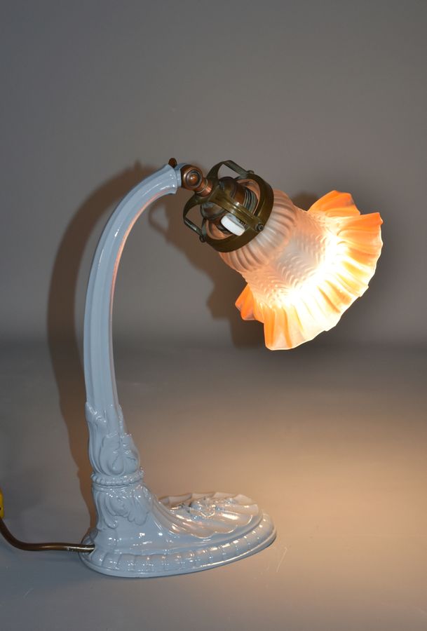 Antique French Art Nouveau Desk Lamp