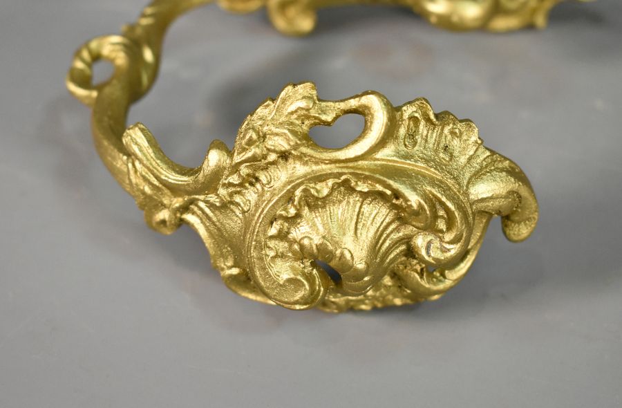 Antique Set of Four Gilt Bronze Curtain Tie-Backs Louis XV Style