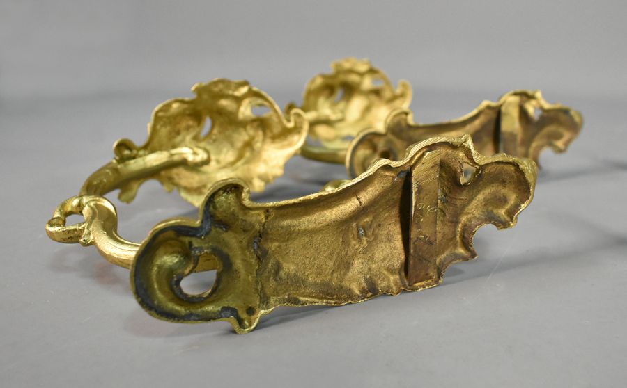 Antique Set of Four Gilt Bronze Curtain Tie-Backs Louis XV Style