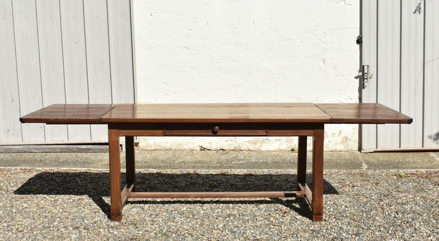 French Antique Oak Extending Farmhouse Table