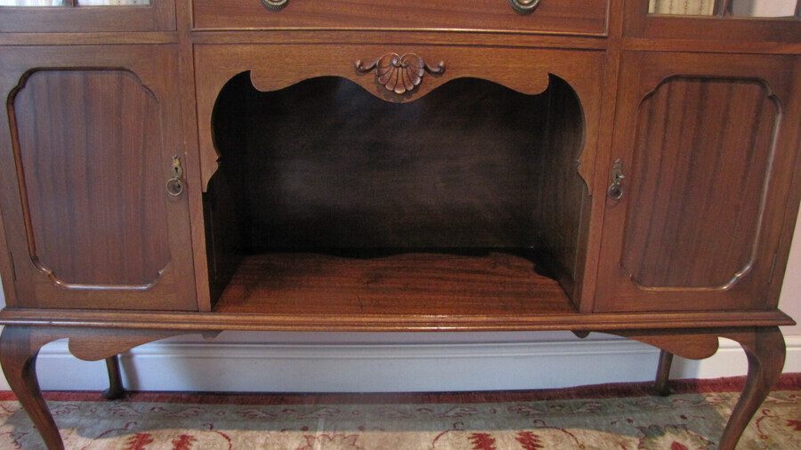 Antique Antique Scottish Mahogany Display Cabinet