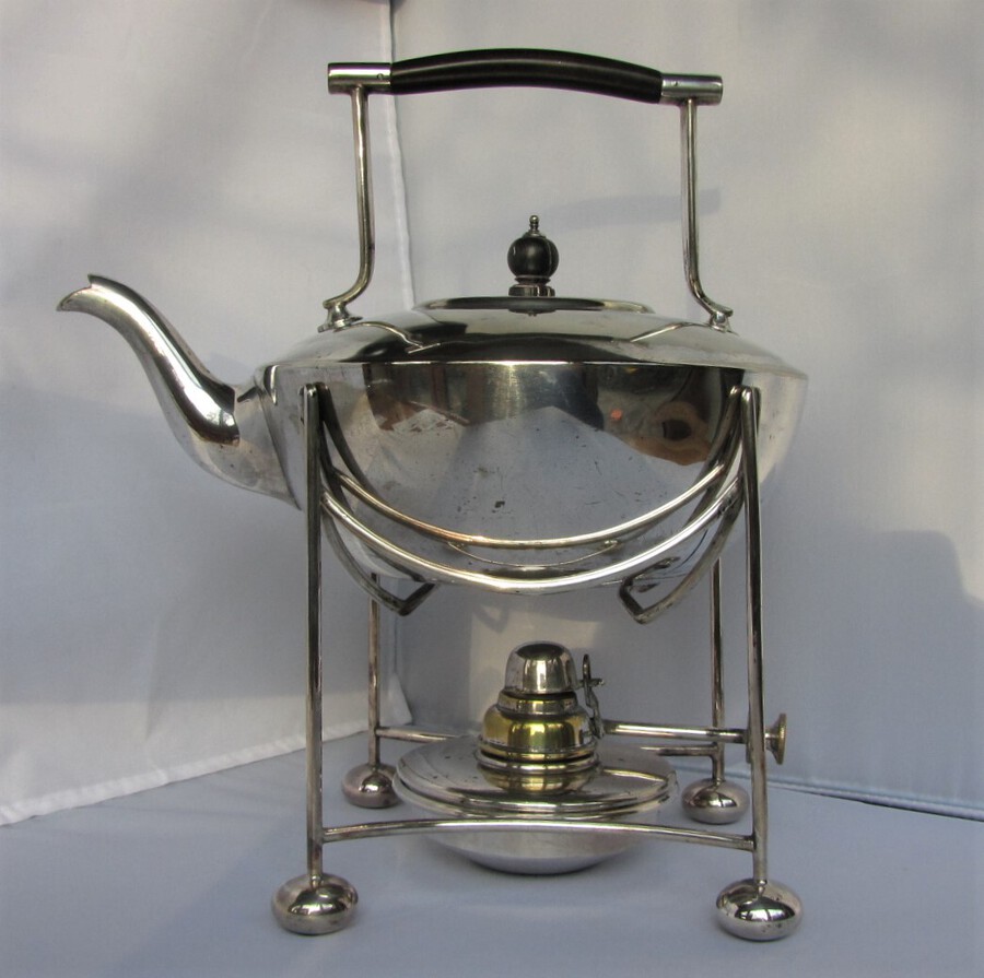 Mappin & Webb silver plated spirit kettle
