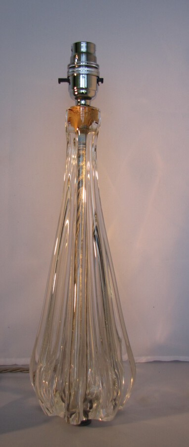 FRENCH SEVRES CRYSTAL TABLE LAMP BASE