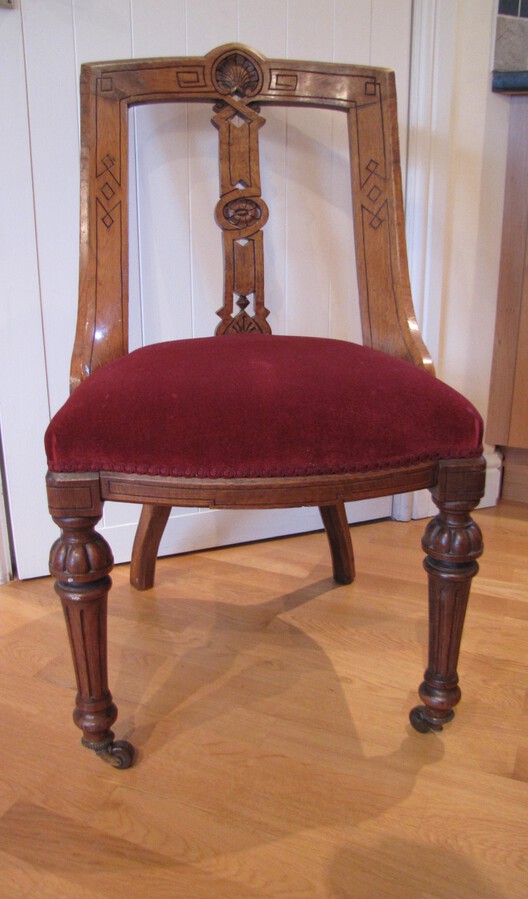 Set Of 4 Quality Oak Dining Chairs  C1890
