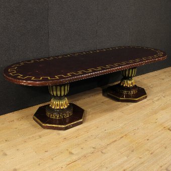 20th Century Spanish Lacquered Table