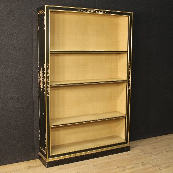 Lacquered and gilded Italian library of the 20th century
