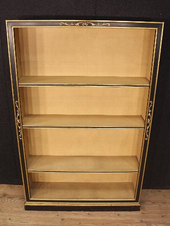 Antique Lacquered and gilded Italian library of the 20th century