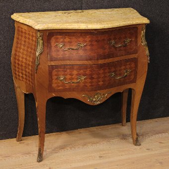Small French dresser with marble top of the 20th century