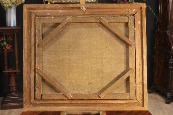 Antique French painting of the 19th century
