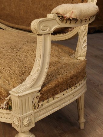 Antique French sofa in Louis XVI style of the 20th century
