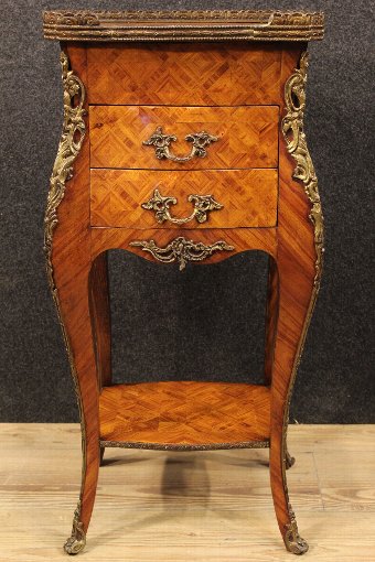 Antique French inlaid in rosewood nightstand of the 20th century 