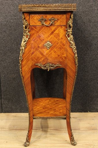 Antique French inlaid in rosewood nightstand of the 20th century 